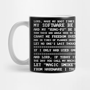 GNU/Linux Prayer Mug